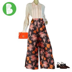 CHRISTIE & JILL LIGHT PINK PLEATED BUTTON DOWN BLOUSE (12)